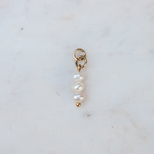 Load image into Gallery viewer, Triple Pearl Charm