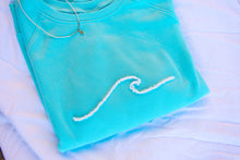 Load image into Gallery viewer, Mint Ocean Wave Crewneck
