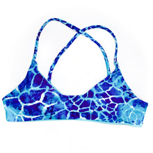 Load image into Gallery viewer, Aqua Turtle Tail & Blue Haven MALIBU Top