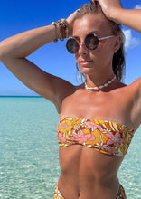 Load image into Gallery viewer, Retro Floral & Merlot TIKI Top