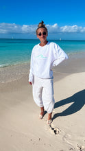 Load image into Gallery viewer, White Ocean Wave Crewneck
