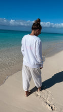Load image into Gallery viewer, White Ocean Wave Crewneck