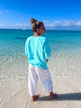 Load image into Gallery viewer, Mint Ocean Wave Crewneck