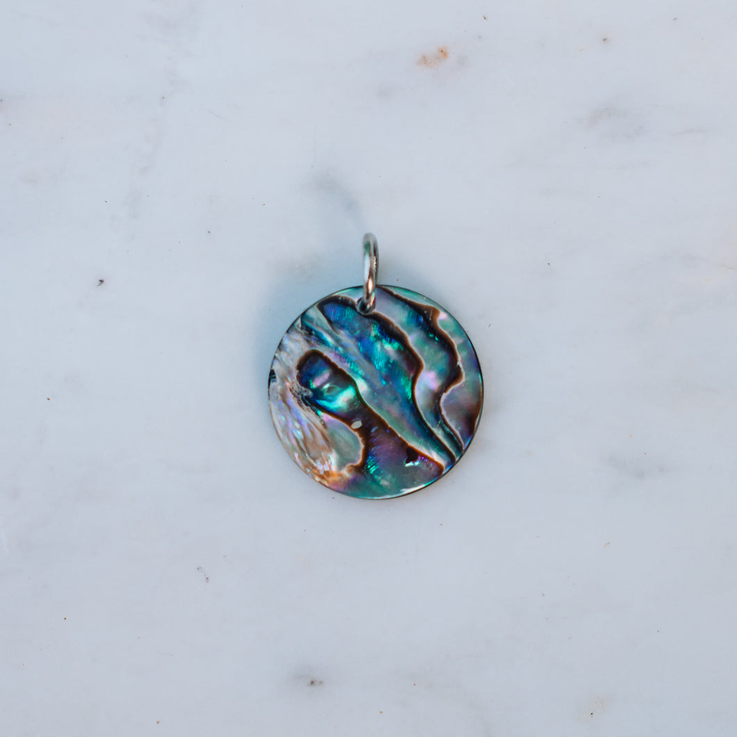 Abalone Coin Charm