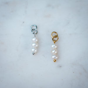 Triple Pearl Charm