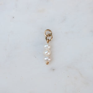 Triple Pearl Charm