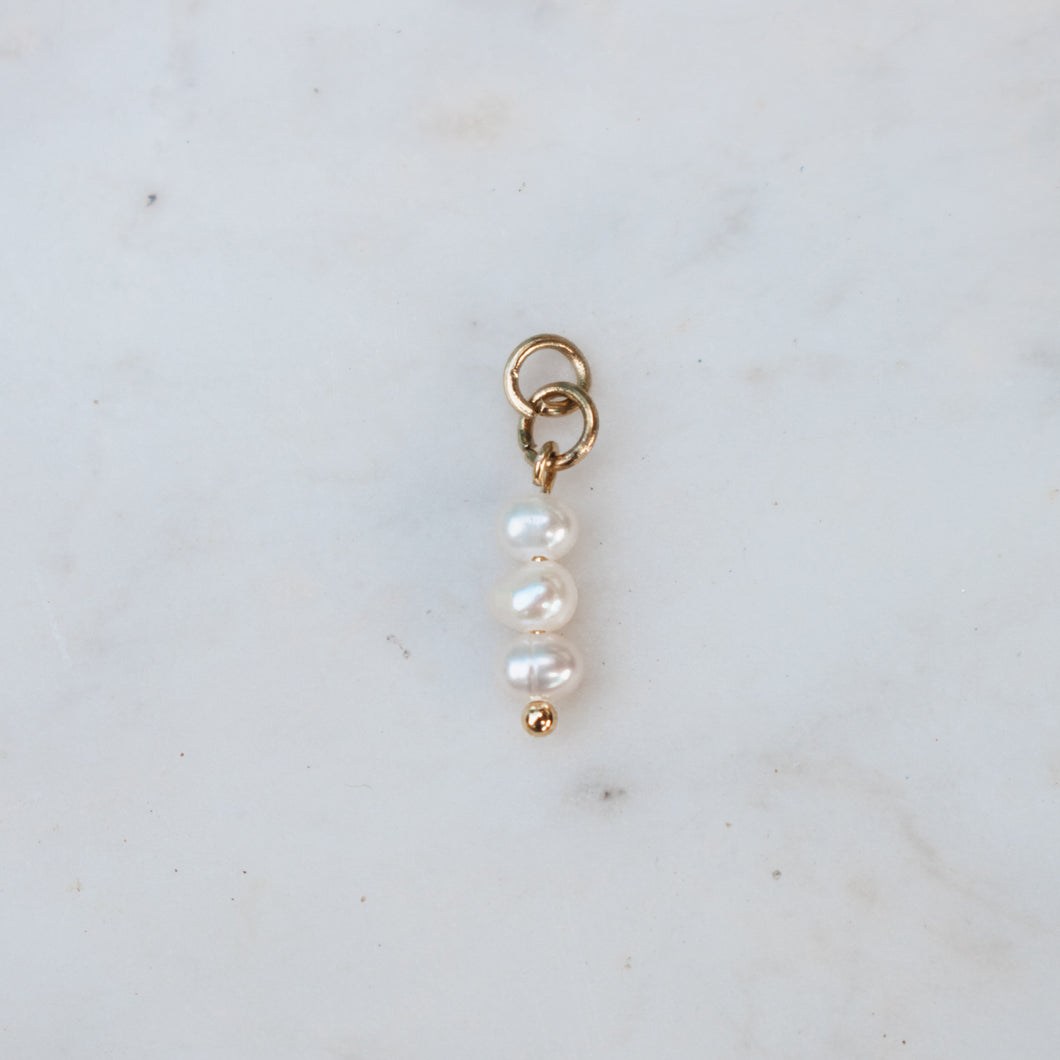 Triple Pearl Charm
