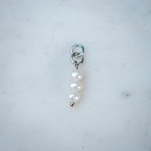 Triple Pearl Charm