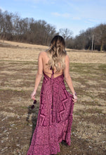Load image into Gallery viewer, Silk Bohemian Halter Dress
