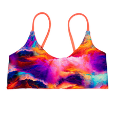 Load image into Gallery viewer, Neon Galaxy &amp; Bright Coral FIJI Top
